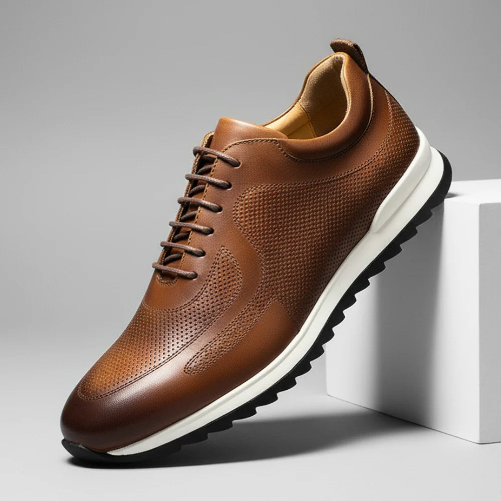 Men’s Italian-Leather Everyday Comfort Trainers