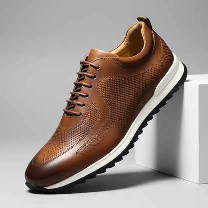 Men’s Italian-Leather Everyday Comfort Trainers