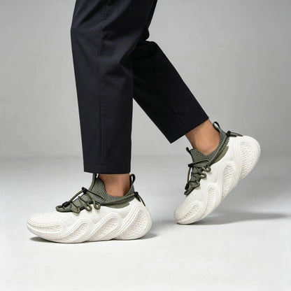 Men's Knit Lace Up Casual Trainers