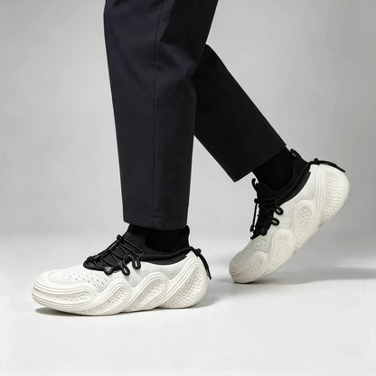 Men's Knit Lace Up Casual Trainers
