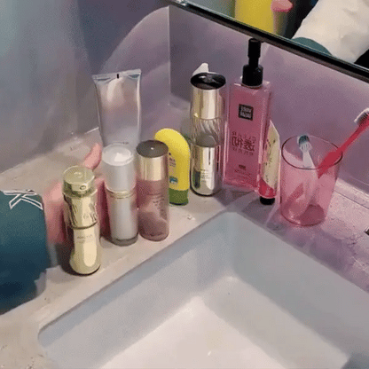 Corner Suction Bathroom Storage Shelf