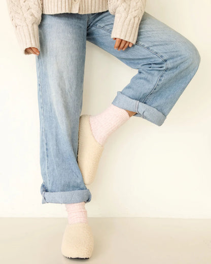 Cosy Sherpa Back Heel Slippers