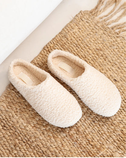 Cosy Sherpa Back Heel Slippers