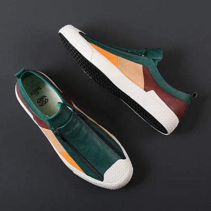 Claude Monet Leather Trainers