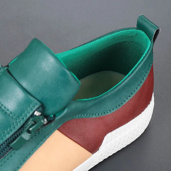 Claude Monet Leather Trainers