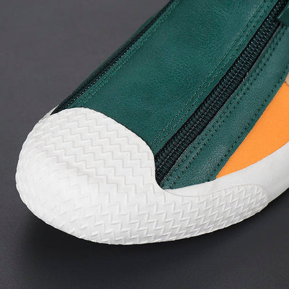 Claude Monet Leather Trainers