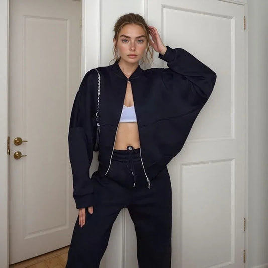Women’s Minimalist Comfort Sweatshirt Set