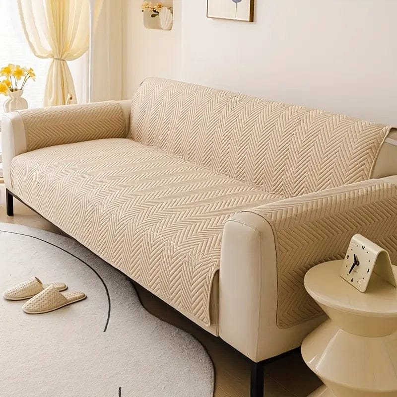 Ultrasonic Quilted Micro Cotton Sofa Protector Cover