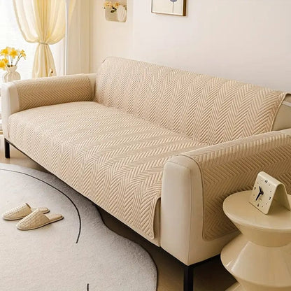 Ultrasonic Quilted Micro Cotton Sofa Protector Cover