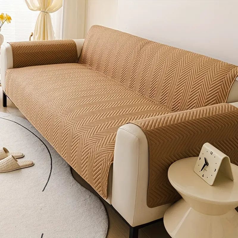 Ultrasonic Quilted Micro Cotton Sofa Protector Cover
