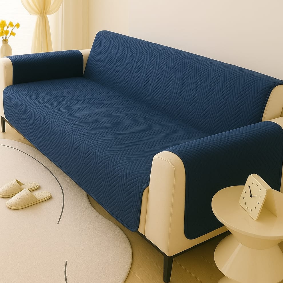 Ultrasonic Quilted Micro Cotton Sofa Protector Cover