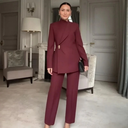 Women's Tailored Tunic and Trousers Set