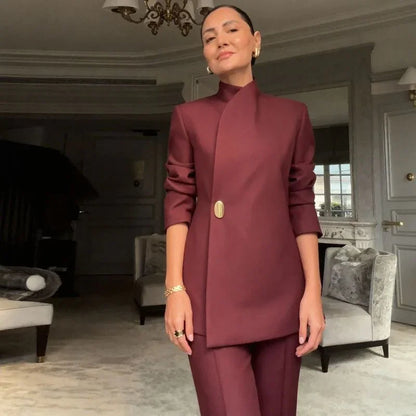Women's Tailored Tunic and Trousers Set