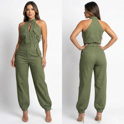 Women’s Tailored Cargo Jumpsuit