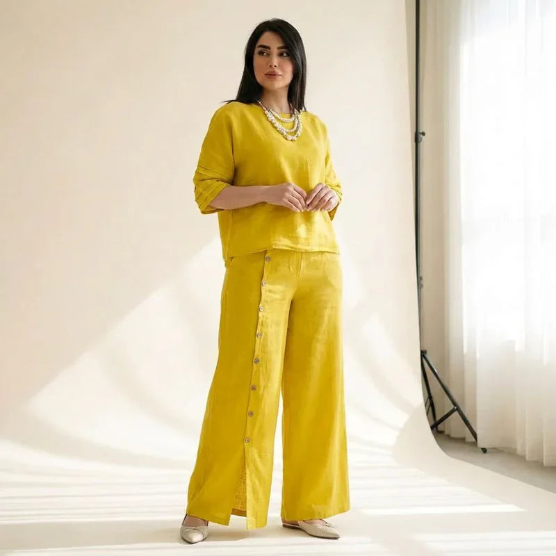Women’s PureLoom Relaxed Cotton Linen Co-Ord Set