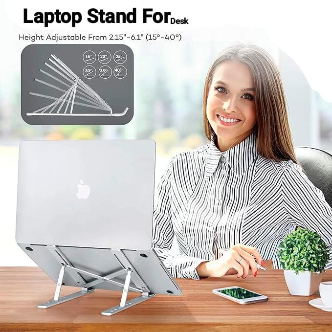 Foldable Aluminium Adjustable Laptop Stand