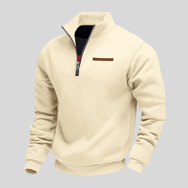 Men’s Casual Quarter Zip Sweatshirt