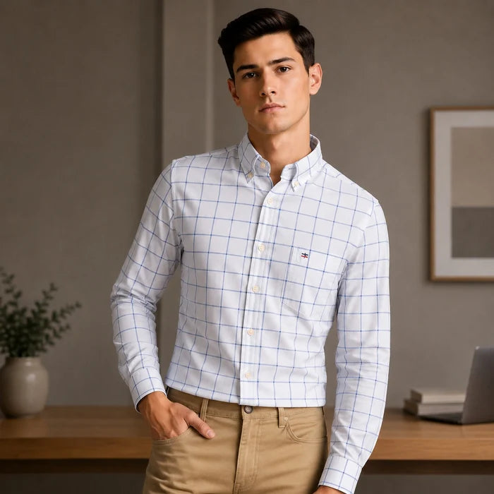 Men’s Checked Cotton Shirt
