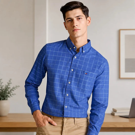 Men’s Checked Cotton Shirt