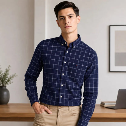 Men’s Checked Cotton Shirt