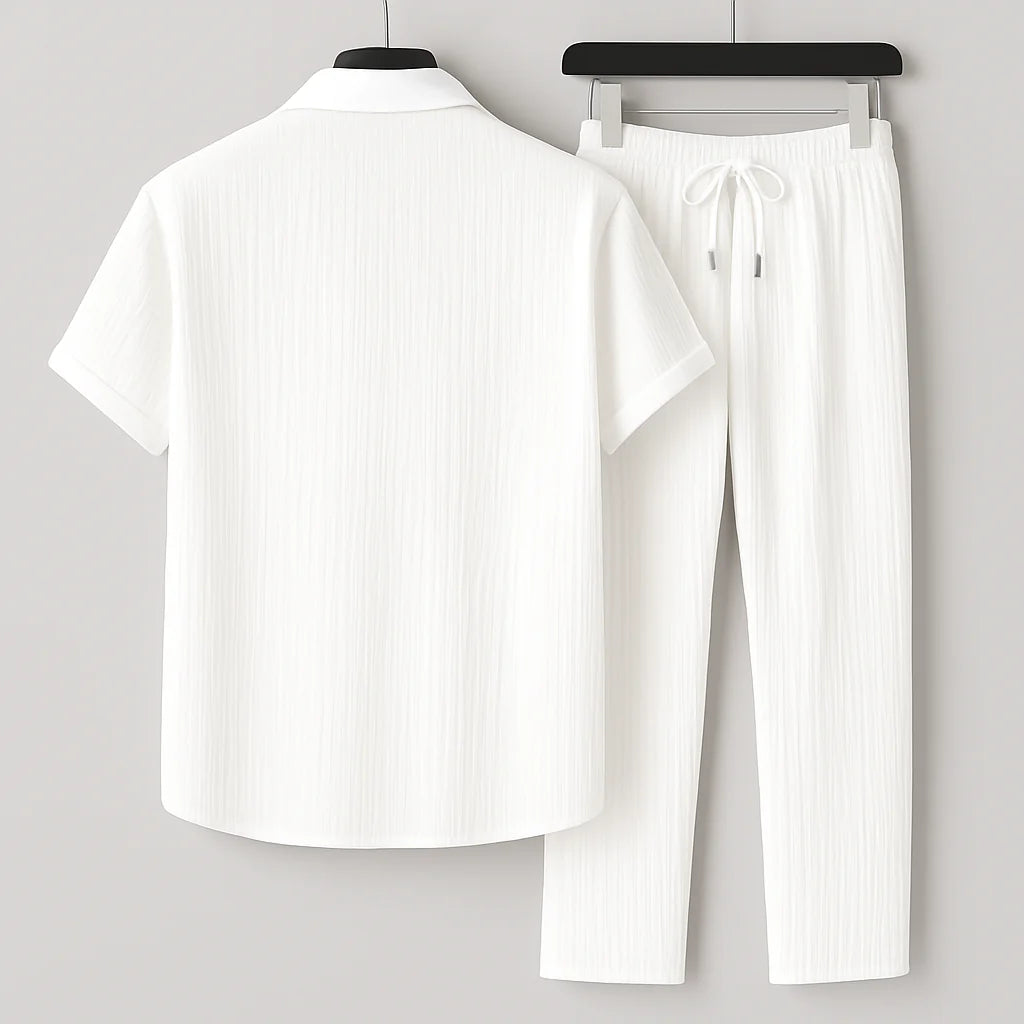 Men’s Relaxed Linen Two-Piece Summer Set