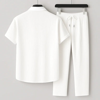 Men’s Relaxed Linen Two-Piece Summer Set