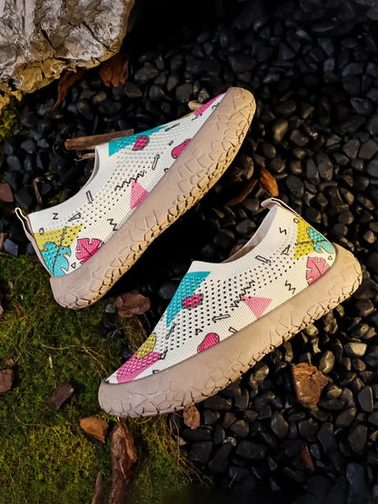 Women’s Knitted Lace-Up Trainers