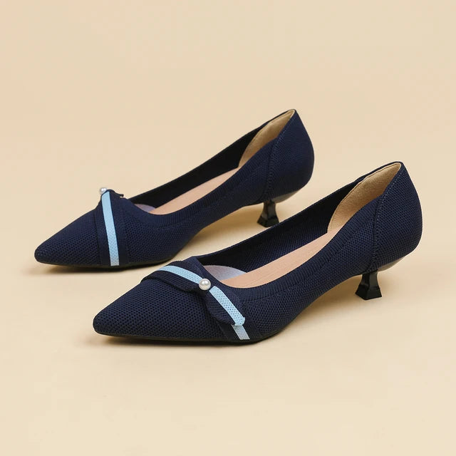 Women's High Heel Knitted Multi-color Shoes
