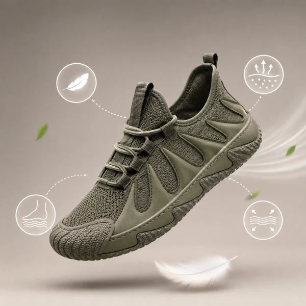 Men's Lightweight Mesh Slip On Trainers
