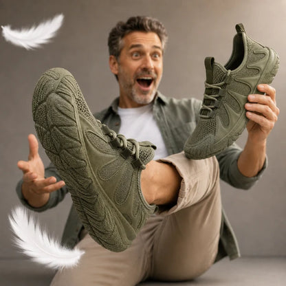 Men's Lightweight Mesh Slip On Trainers