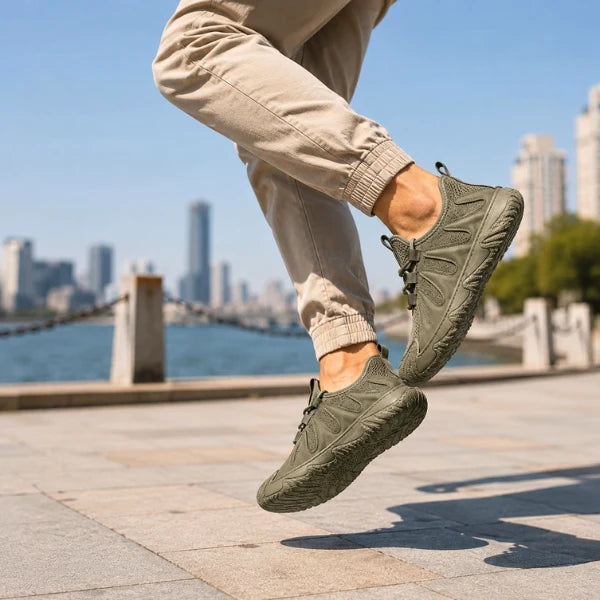 Men's Lightweight Mesh Slip On Trainers