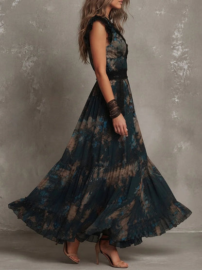 Women's Floral Tiered Maxi Dress