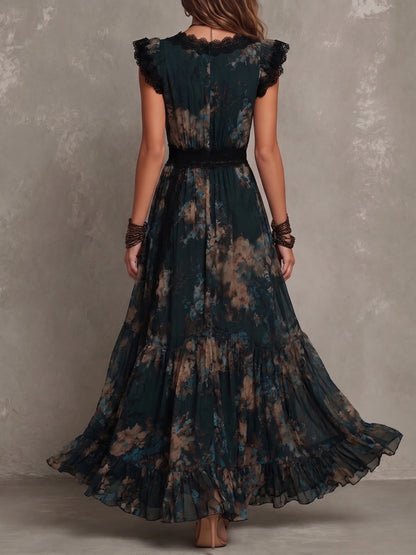 Women's Floral Tiered Maxi Dress