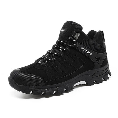 Waterproof Non-slip Hiking Shoes Arch Support Wide Toe Work Shoes