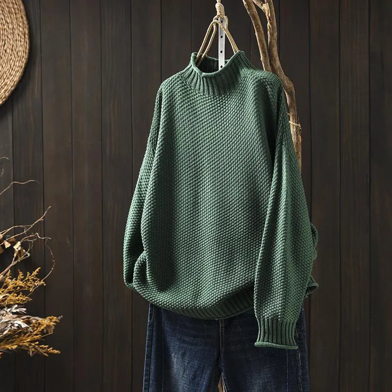 Diamond Knit Turtleneck