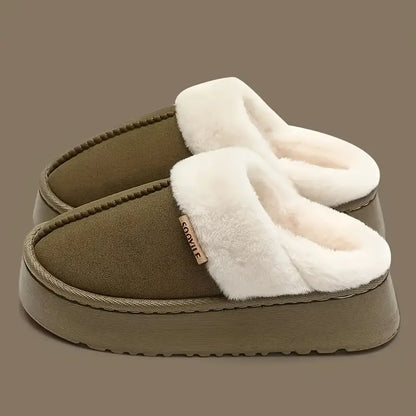 Women's Winter Slippers, Warm Fleece Lining, All-Season EVA Sole