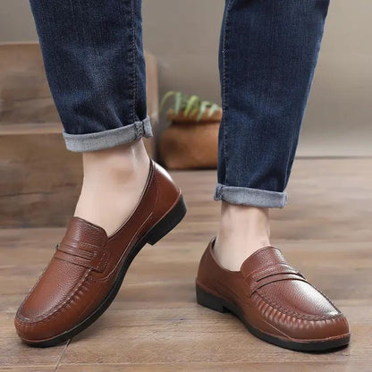 Men's Summer Casual Sandals Breathable Leather-Look Casual Shoes