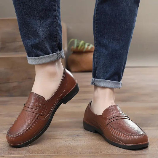Men's Summer Casual Sandals Breathable Leather-Look Casual Shoes