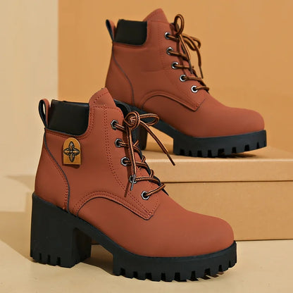 Women’s Classic Lace-Up Platform Boots