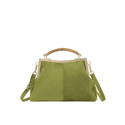 Women’s Textured Shell-Shape Frame Handbag