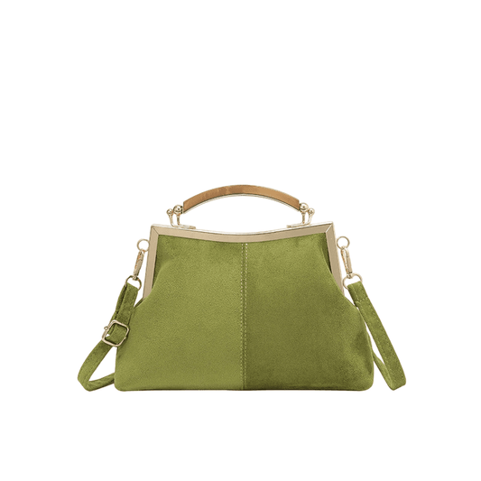 Women’s Textured Shell-Shape Frame Handbag