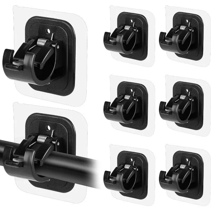 Drill-Free Adjustable Curtain Rod Bracket Holders