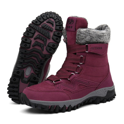 Women’s Warm Lace-Up Winter Boots