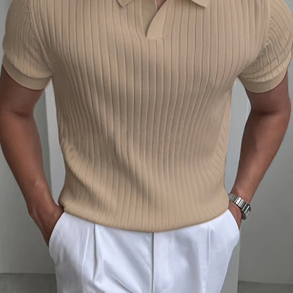 Men’s Soft-Touch Knit Summer Polo Shirt