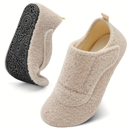 Women’s Wide Fit Adjustable Warm House Slippers