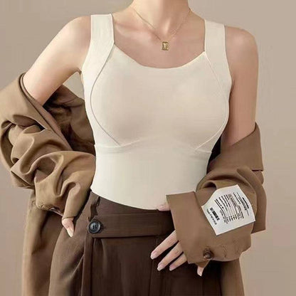 Women’s Warm Tank Top with Built-In Shelf Bra