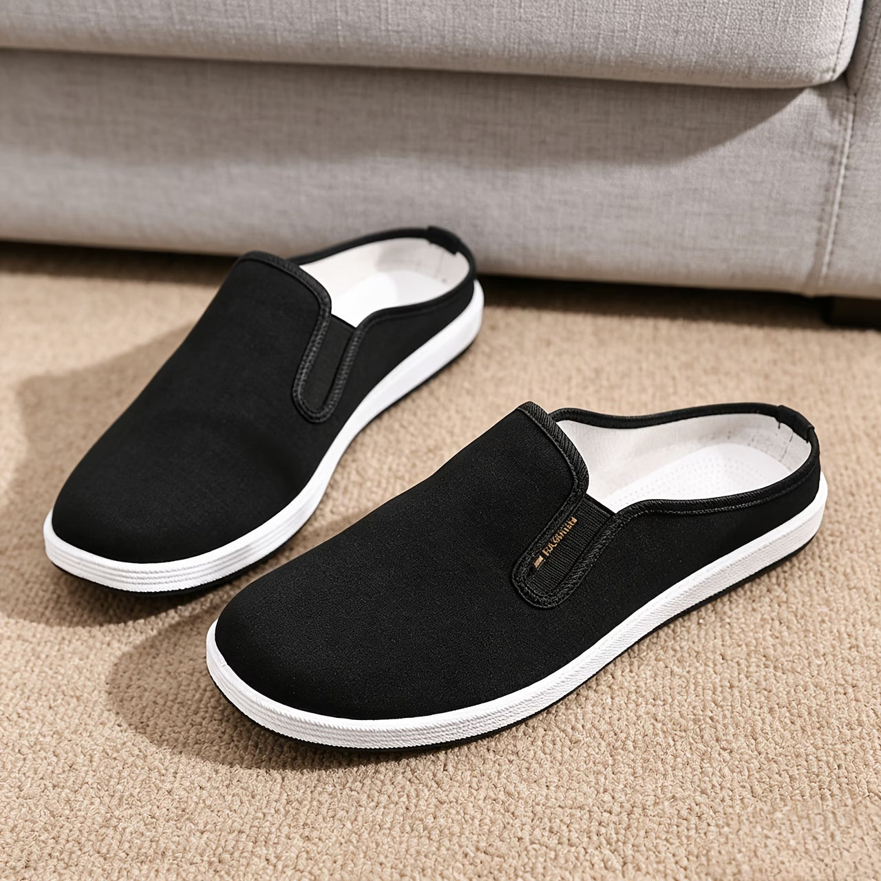 Men's Wide Toe Casual Mule Slides