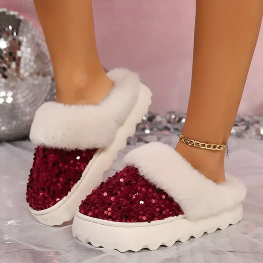 Women's Orthopaedic Plush Indoor Slippers