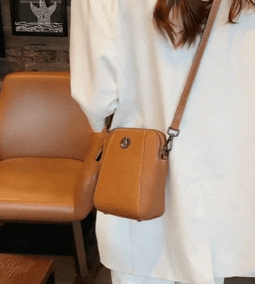 Women’s Soft Leather-Look Phone Crossbody Bag