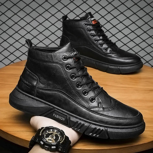 Men's Casual Versatile Leather Boots
